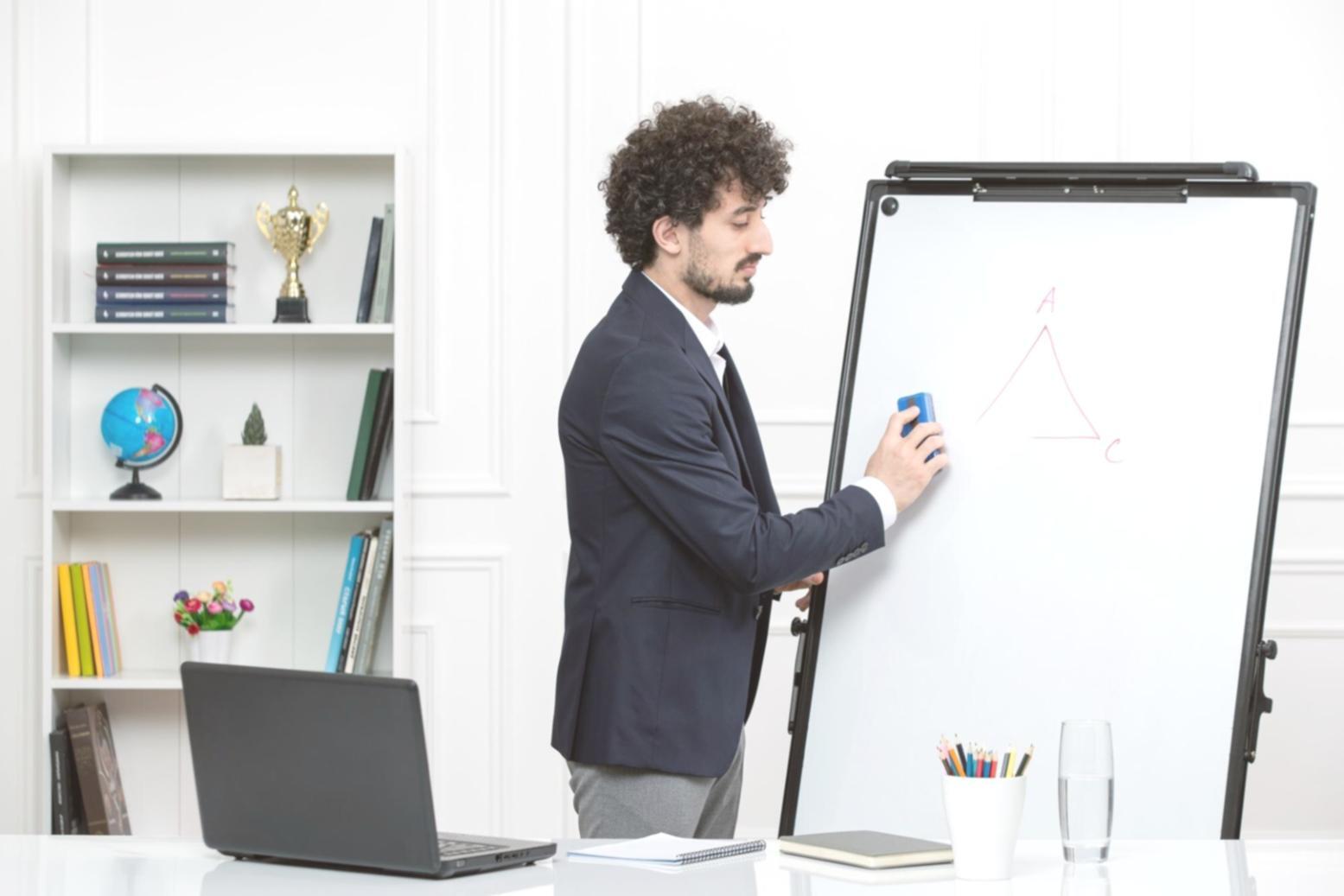 Financial data analysis software running on professional workstation